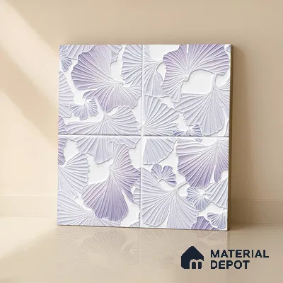 Floral Wall Tile TL 07244 D Florina 4003 Granula 1 ft x 1 ft Ceramic Matte Finish - 9 mm  | 2 mm Spacer is Mandatory | Please Expect a Slight Variation of Pattern (Sample)